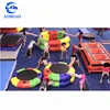 Indoor or outdoor kids inflatable jumping trampoline/kids trampoline/jumping bed