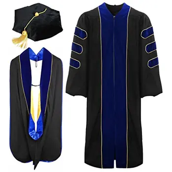 High Quality Custom Academic Regalia Doctoral Graduation Gown With Trim ...
