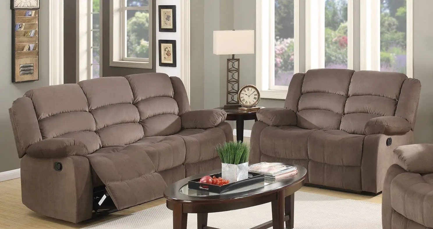Blue Microfiber Sofa Set Find Deals Get Quotations Blackjack Furniture 9824 Brown 2pc Complete Microfiber Reclining Sofa And Loveseat Set