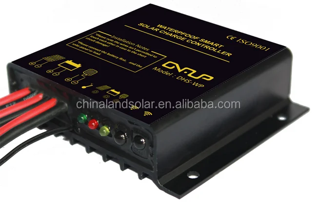 
Smart Solar Charge Controller 10A 12v 24v Led Display Waterproof Home Outdoor Solar System Street Lighting Controller 