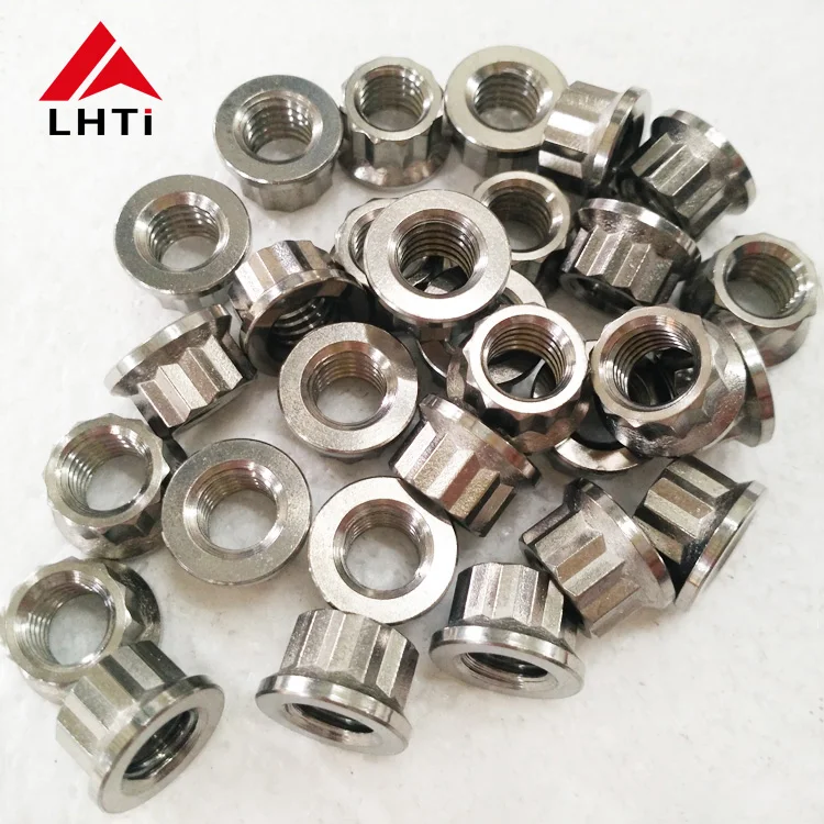 Car Accessories M6 M7 M8 M10 Gr5 Titanium 12 Point Flange Nuts - Buy ...