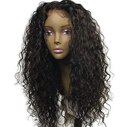 

250% Density 360 Lace Frontal Wig Pre Plucked With Baby Hair Brazilian Remy Curly Lace Front Human Hair Wigs For Women, Natural color or 1b