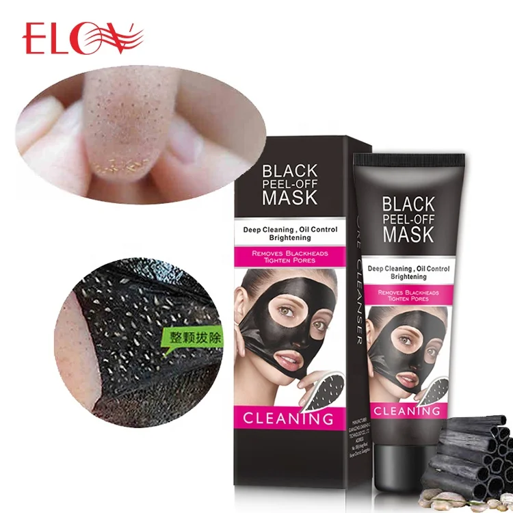 

Bamboo Charcoal Blackhead Remover Deep Clean Purifying Acne Peel Off Black Face Mask/Wholesale Private Label Peel Off Mud Mask