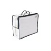 recycliy pvc wire rim zipper bag with handle for blanket/quilt/car pvc wire rim zipper bag with handle for blanket