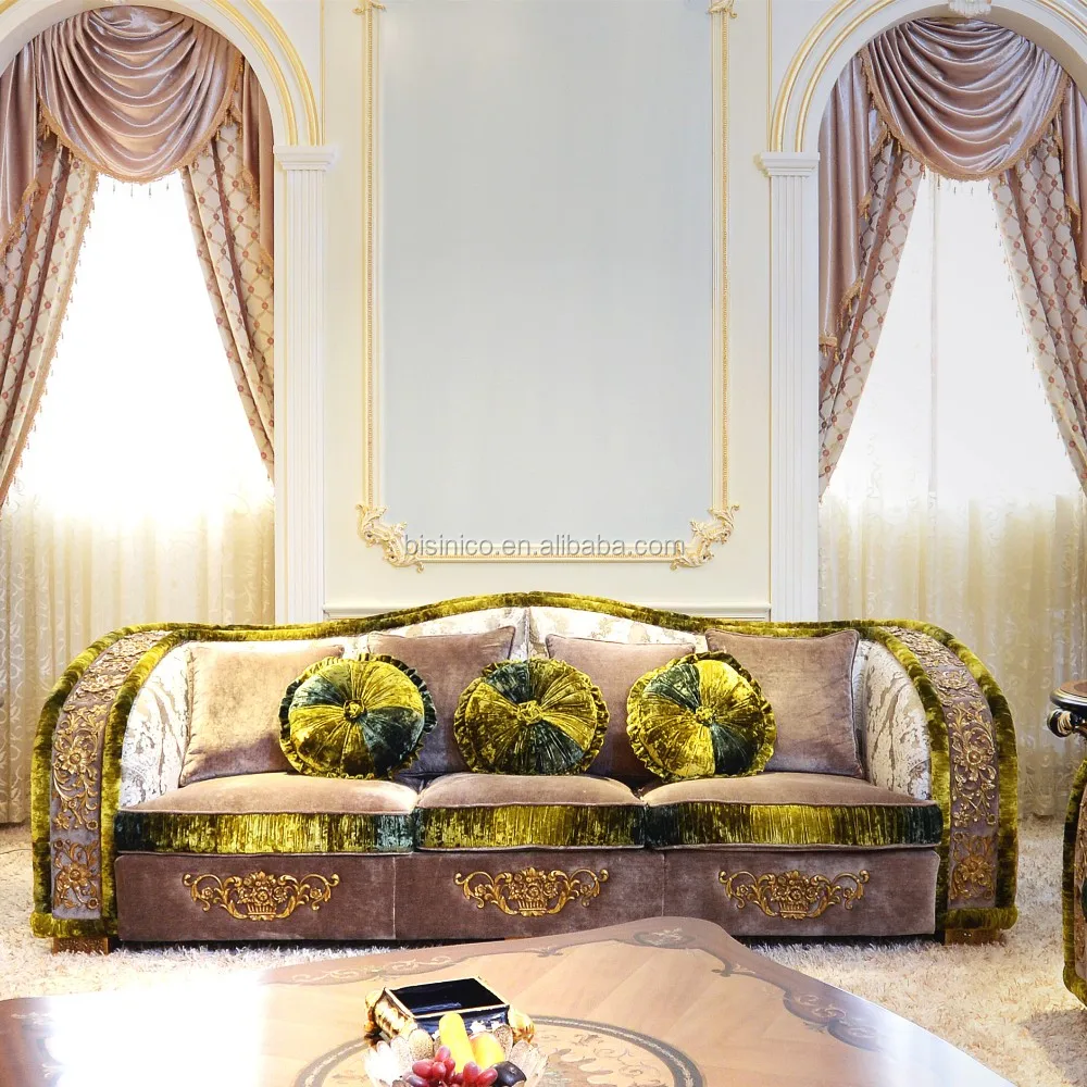 Luxus Franzosisch Barocken Design Neue Klassische Stoff Wohnzimmer Mobel Sofa Set Elegante Blumen Holz Handgeschnitzten Sofagarnitur Buy Wohnzimmer