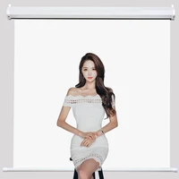 

2019 hot sale 144*87 cm Wall-Mounted White Roll up Backgrounds screen System photography backdrop for Passport ID photos