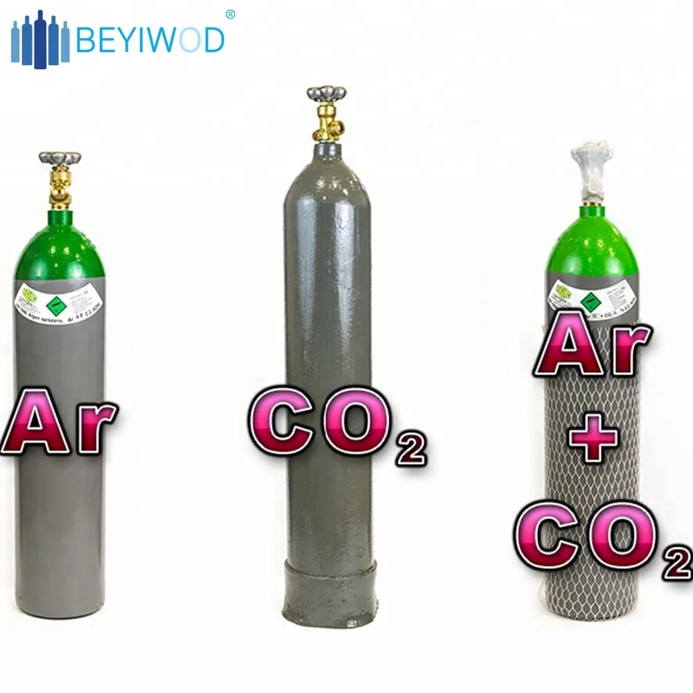 Co2 Cylinder Mixed 50l Argon Cylinder For Industrial Welding Use With
