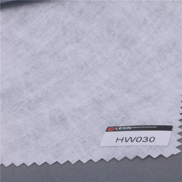 

1.6m PVA 90C hot water soluble nonwoven embroidery backing paper, White