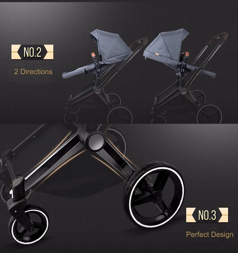 Luxuoso do Bebê Carrinho de Criança Carrinho de Bebê de Alta Sentar e Deitar para Recém nascidos Adorbaby Pouchp88 Dobrável Paisagem se Infantil Quatro Rodas 6 Escolhas 11 Phones & Accessories