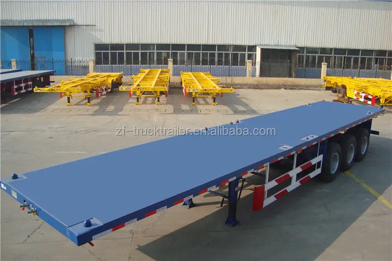 3 axle flatbed semi trailer