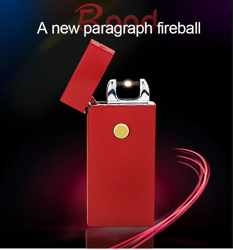  Eroad FA001 Eroad Popular Simple Cheap Custom Lighter with Logo No Minimum Metal Material USB Rechargeable
