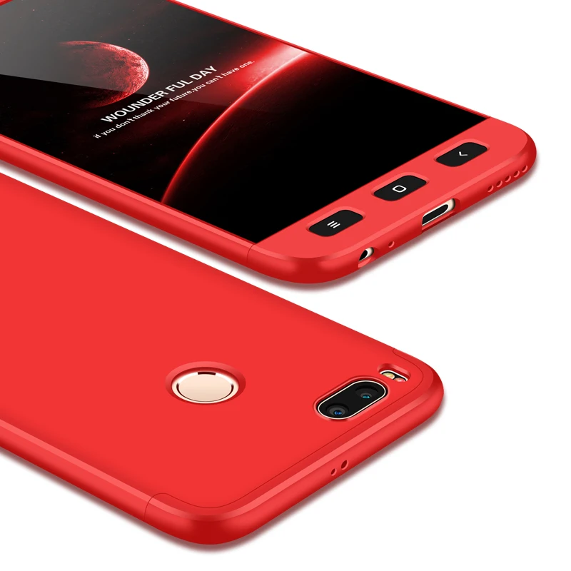 2018 hot sell 360 cover Removable 3in1 Hard PC Shield Back Cover Case for Xiaomi 5X phone cases