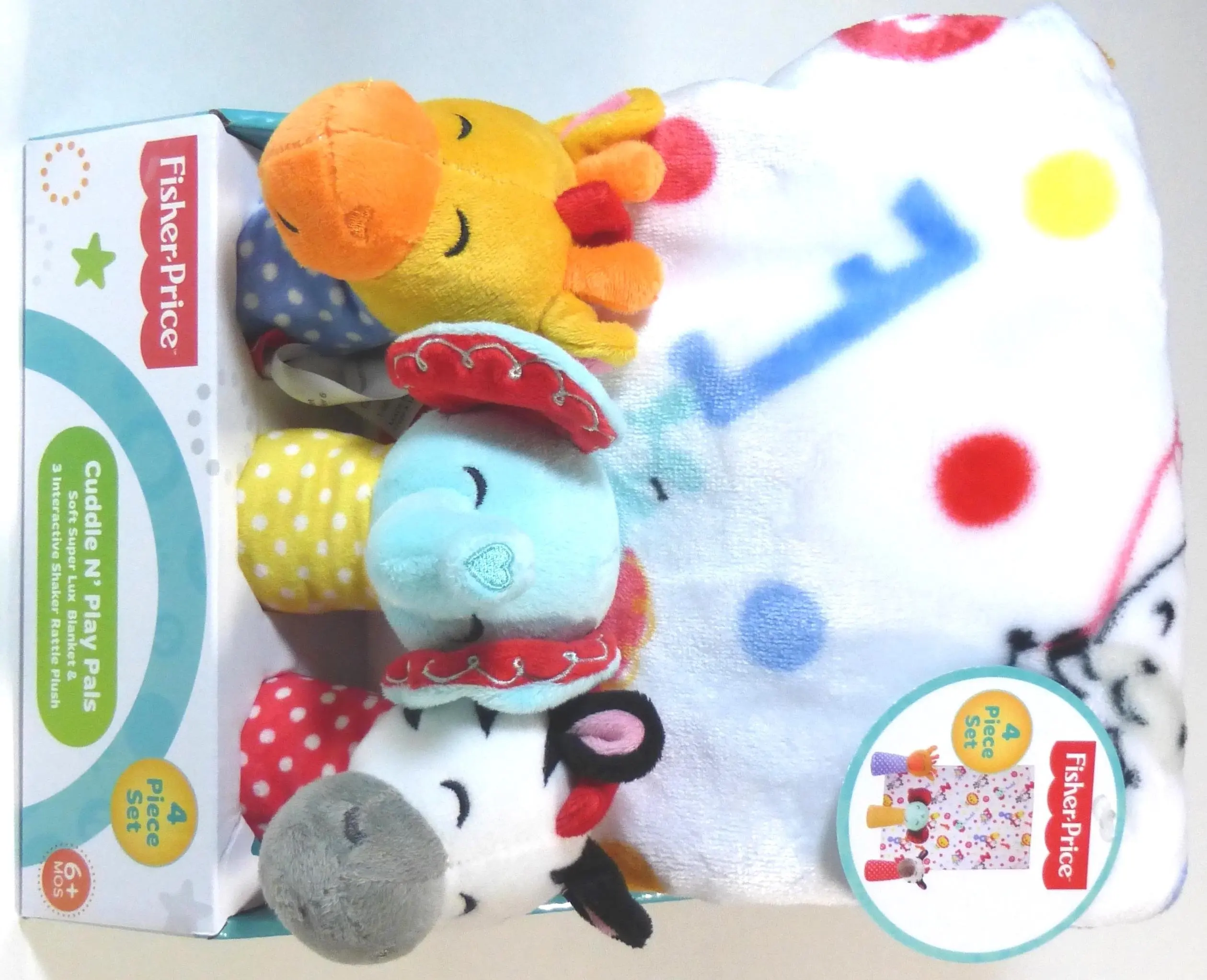 fisher price blanket and rattle set