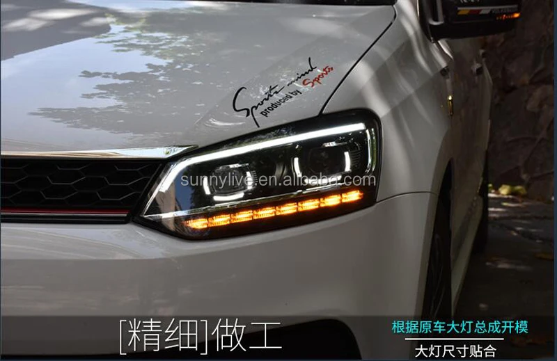 For VOLKSWAGEN Polo Mk5 Vento Cross polo LED Head Lamp 2011-2017
