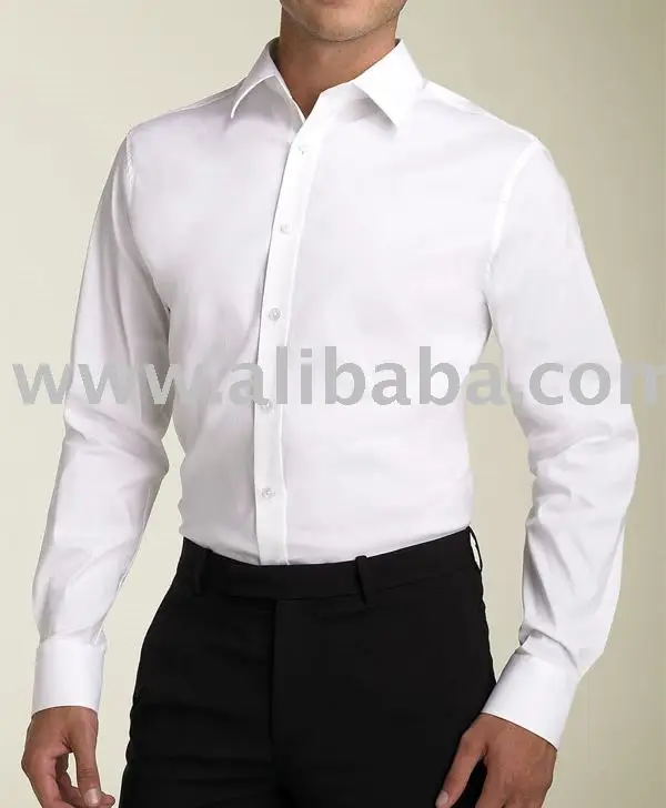 solid white dress shirt