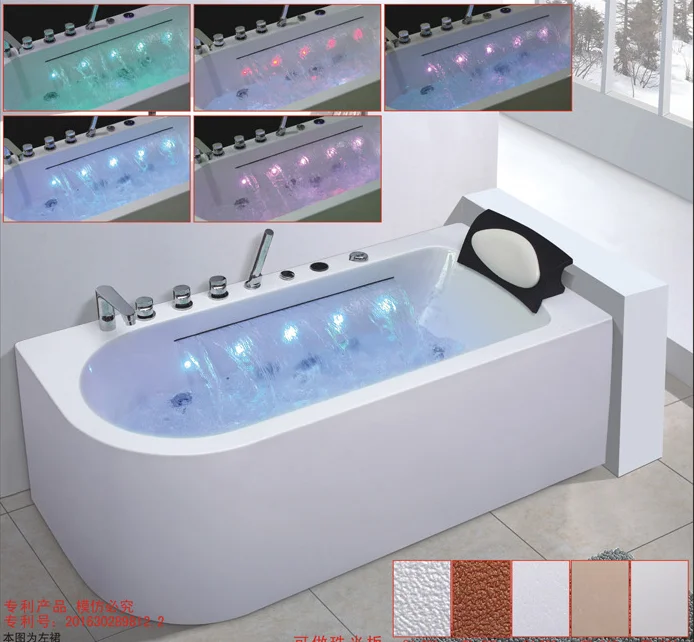 Portable Freestanding Bath Tub Cheap Whirlpool Bathtub With Waterfall