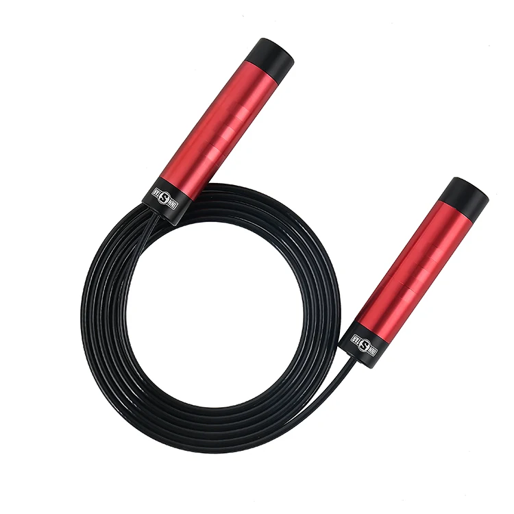 

Aluminum Alloy Metal red Jump Rope Wire Adjustable exercise sports home gym fitness equipment
