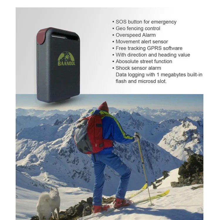 GPS personal trackers with long standby time for luggage or person or bag (TK102 Tracking device)