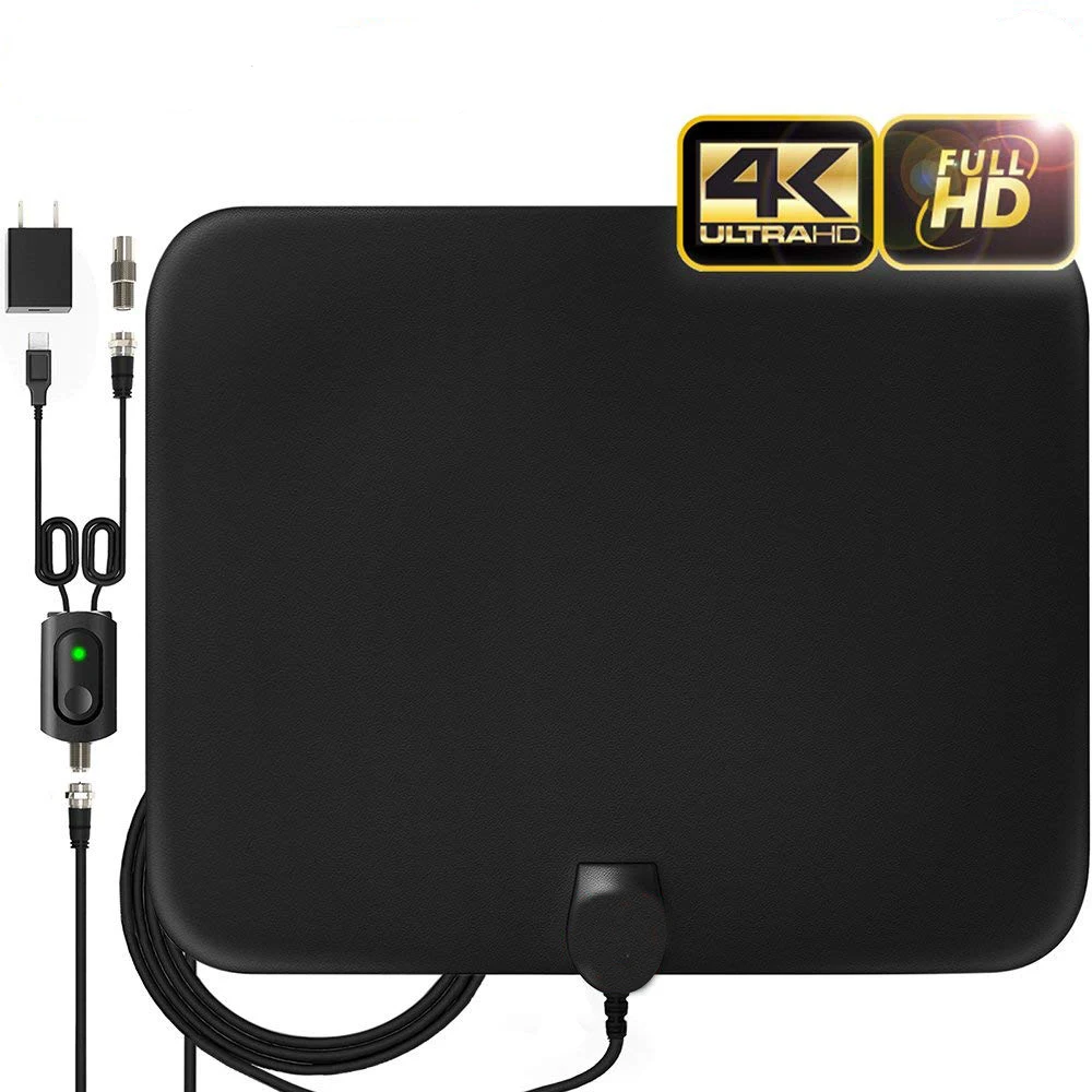 

Amplified HD Digital TV Antenna with Long 65-80 Miles Range, Support 4K 1080p & All Older TV's for Indoor with HDTV Amplifer, N/a