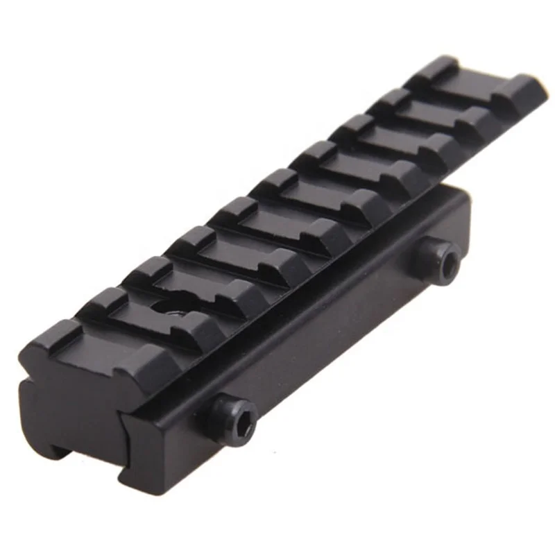 

Funpowerland Rifle Scope Mount Base Dovetail Extend Weaver Picatinny Rail Adapter 11mm to 20mm For Hunting, Black
