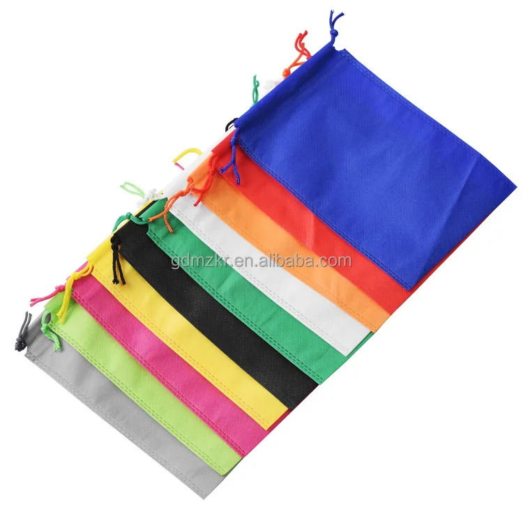 

Bulk blank printing foldable non woven drawstring bags for shoes, Customized color