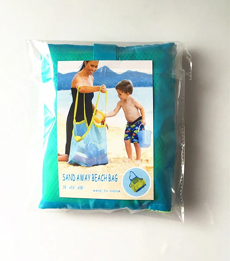Sand away toy storage bag beach toy set bag