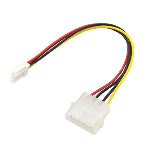 4-Pin Molex to Floppy Drive Power Adapter Cable