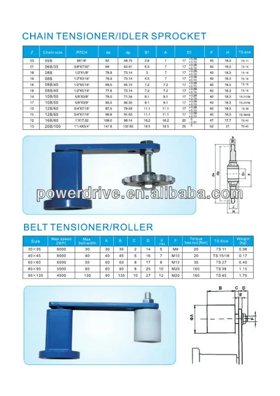 Industrial Belt Tensioner,Arm Style Roller Chain Tensioner Buy Roller