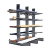 Large Loading Capacity Adjustable Steel Pipe Bin Cantilever Warehouse Racking For Rebar Storage