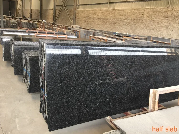 Hot Sales Angola Black Granite Slab Polish Black Granite Slab