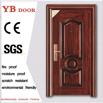 Indian Iron Latest Design Waterproof Safety Main Single Door