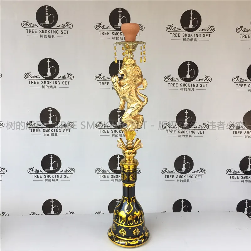 

TDA0023 hookah shisha medium large imported pot gold good quality best price narguile accessories cool smoking tool, Customer-defined