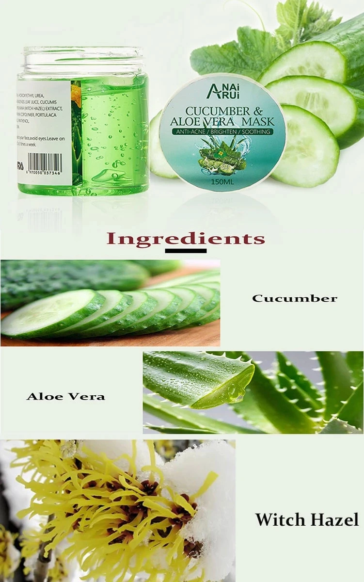 aloe vera and cucumber for skin whitening