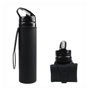 Image of High quality 100% BPA free collapsible water bottle sports water bottle custom logo