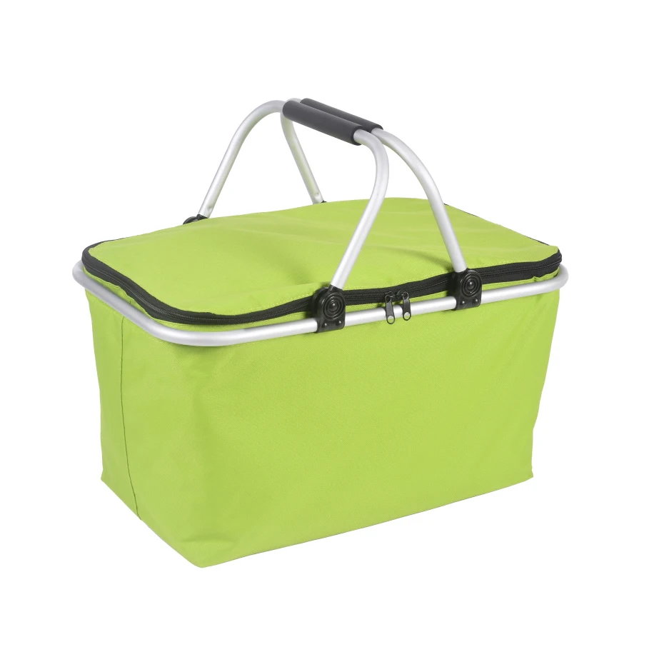 
Insulated food storage welcomed foldable picnic basket 