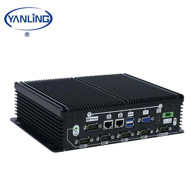 

DC 9-36V Onboard 4G RAM Embedded pc Intel j1900 Dual Lan 6 COM fanless industrial computer support both Wifi and 3G 4G