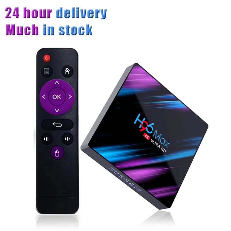 

High Quality TVBOX H96 Max RK3318 Quad Core 4GB 32GB 64GB Android 9 9.0 9.1 Wifi Internet Set Top TV Box