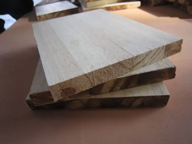 
pine Finger joint board with solid core in wood color from China 