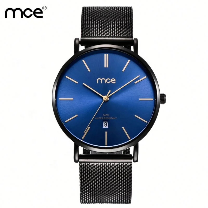 

MCE Fashion Cheap Alloy Case Classic Mesh Stainless Steel Strap Rose Gold Unisex Quartz Watches