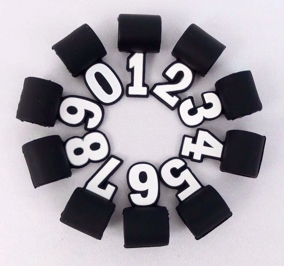 

New Custom Silicone Numbers for Sport Tornado Titanium Necklace Baseball Number