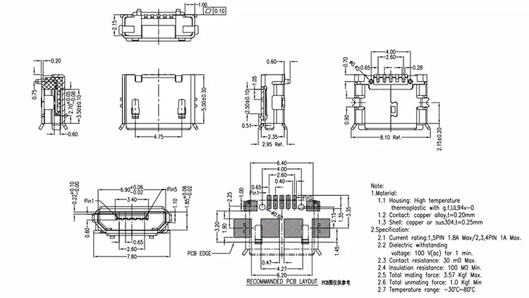  Wholesale SMT SMD Micro USB Type B 5-Pin Female Jack Port Socket Connector Made in China.jpg