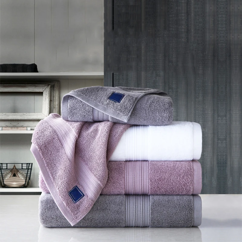 
Custom Logo Hand Towel Face Towel 100% Cotton Gray Turkish Wedding Towel Set Wholesale 