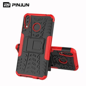 Heavy duty tire texture hybrid rugged shockproof kickstand case for Lenovo Z5 Pro phone case cover