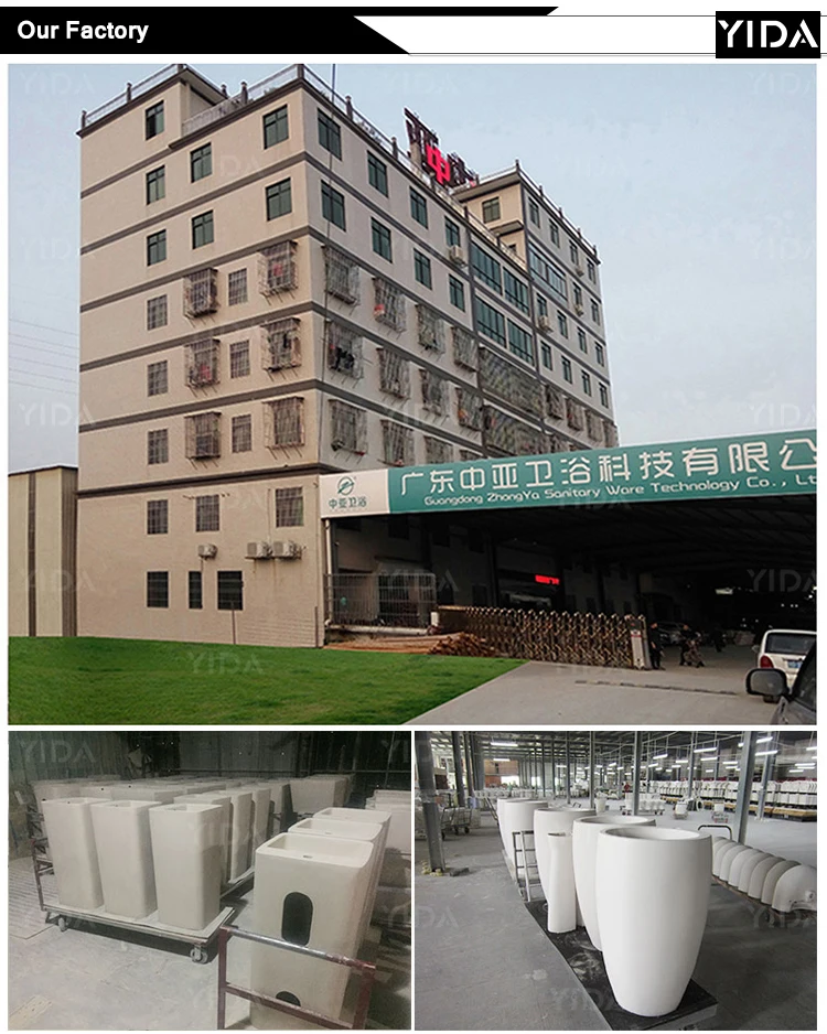 China Supplier High Quality Corner Shower Room/Outdoor Sinks, Ceramic Standing Hand Wash Pedestal Sinks