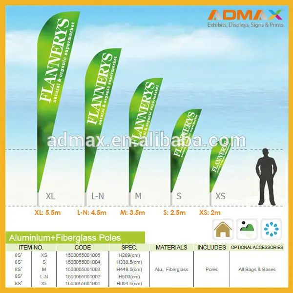 Swooper flag Teardrop banner Beach Flag for advertising