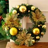 Hanging Holiday Tinsel Wreath Garland Wholesale Christmas Garland Artificial Christmas Decorations Wreath and Garland Outdoor