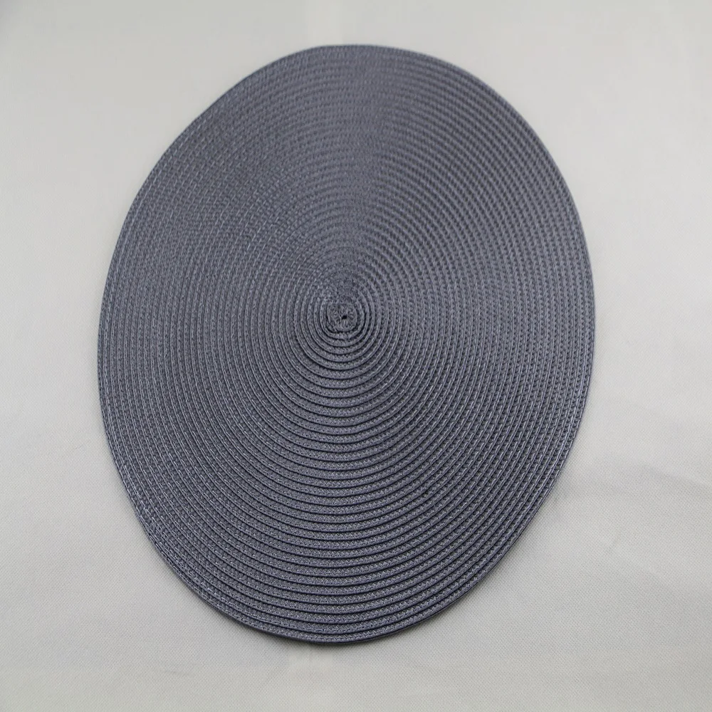 Wholesale High Quality Cheap Plastic Placemats Table Mat Woven Round