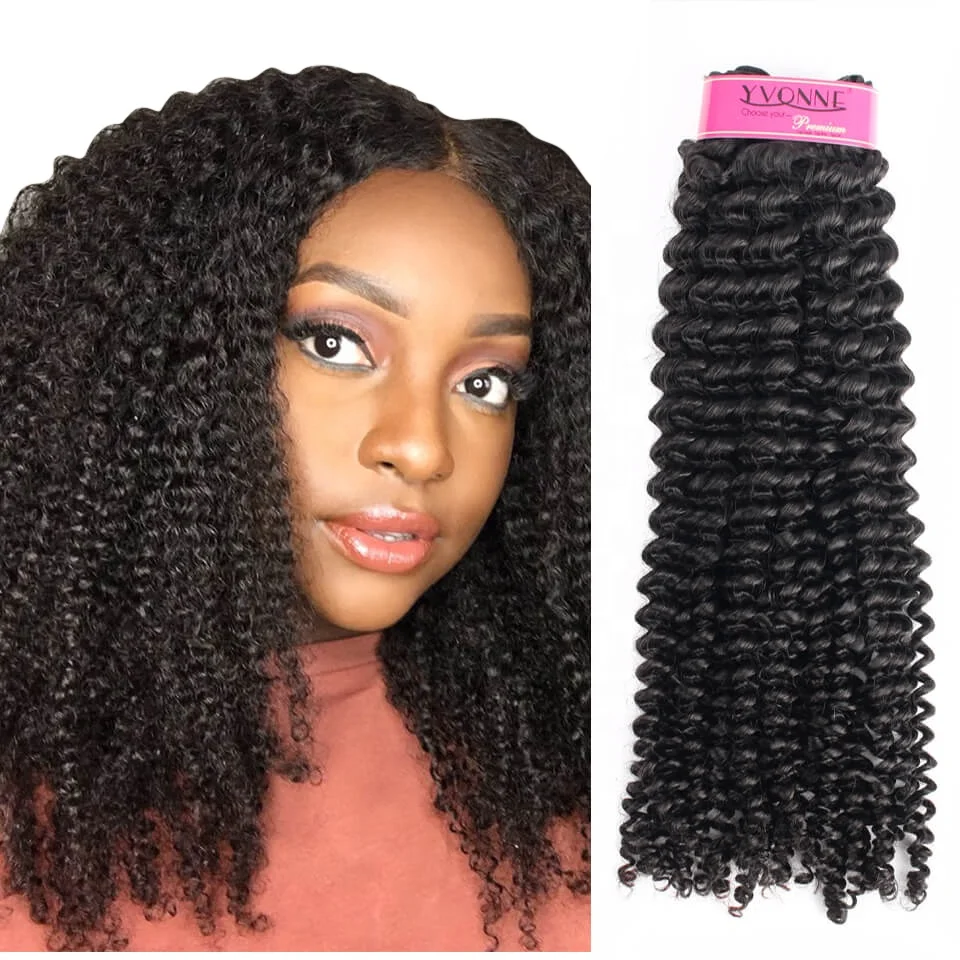 

Yvonne 100% Virgin Brazilian Hair Kinky Curly Hair Weave