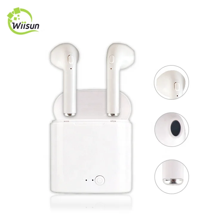 

Portable Mini i7s tws Earbuds Stereo earphone With Charging box, White;black;red;gold;pink