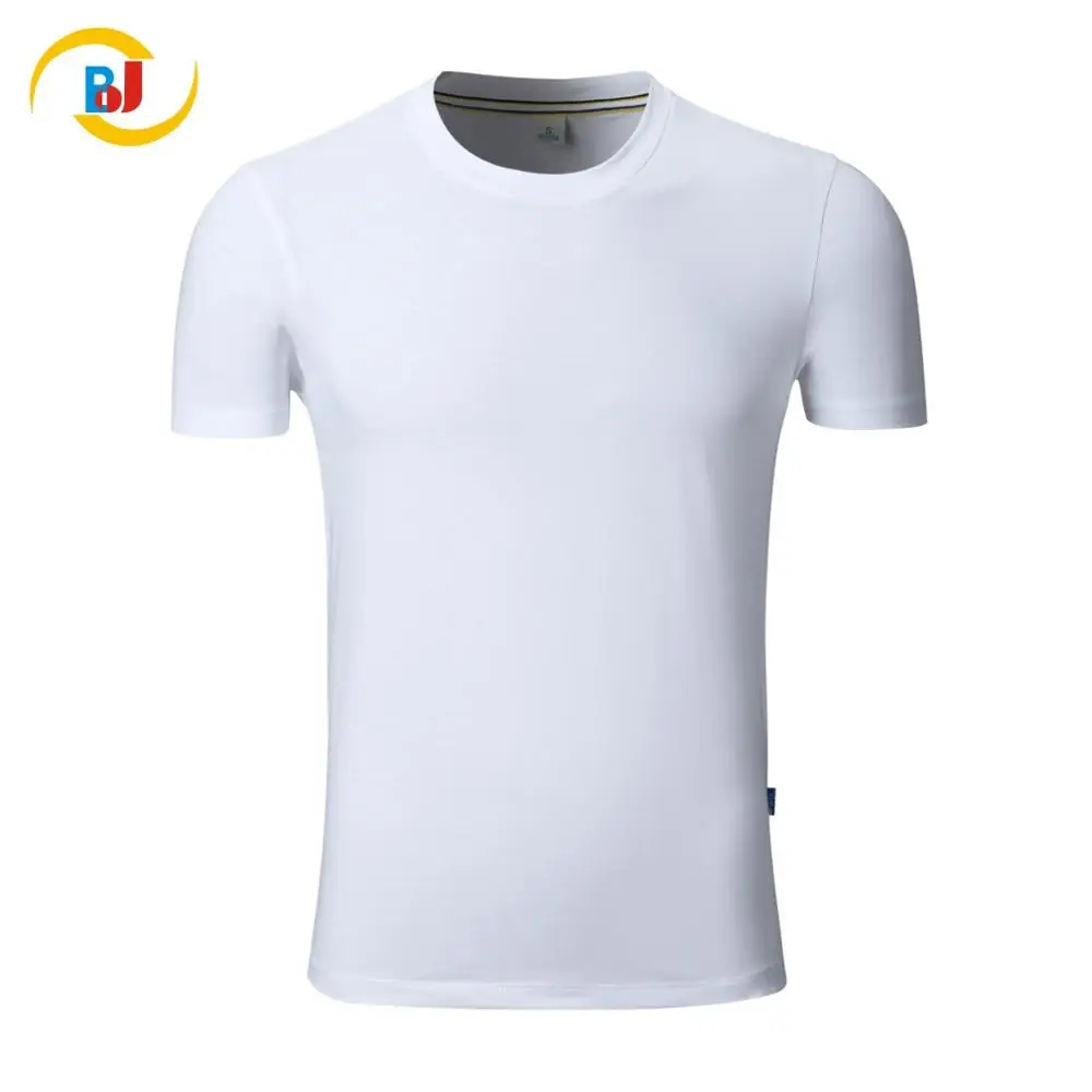 

Bojin OEM 100% Pre-shrunk cotton promotional printed t-shirt, White